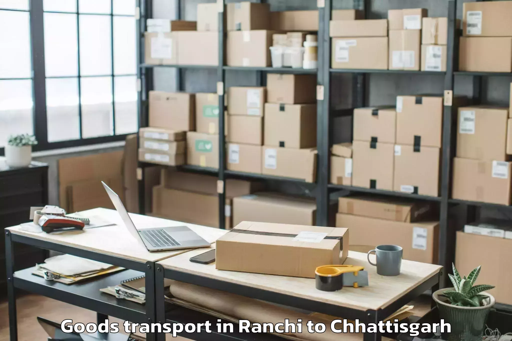 Hassle-Free Ranchi to Raipur Goods Transport